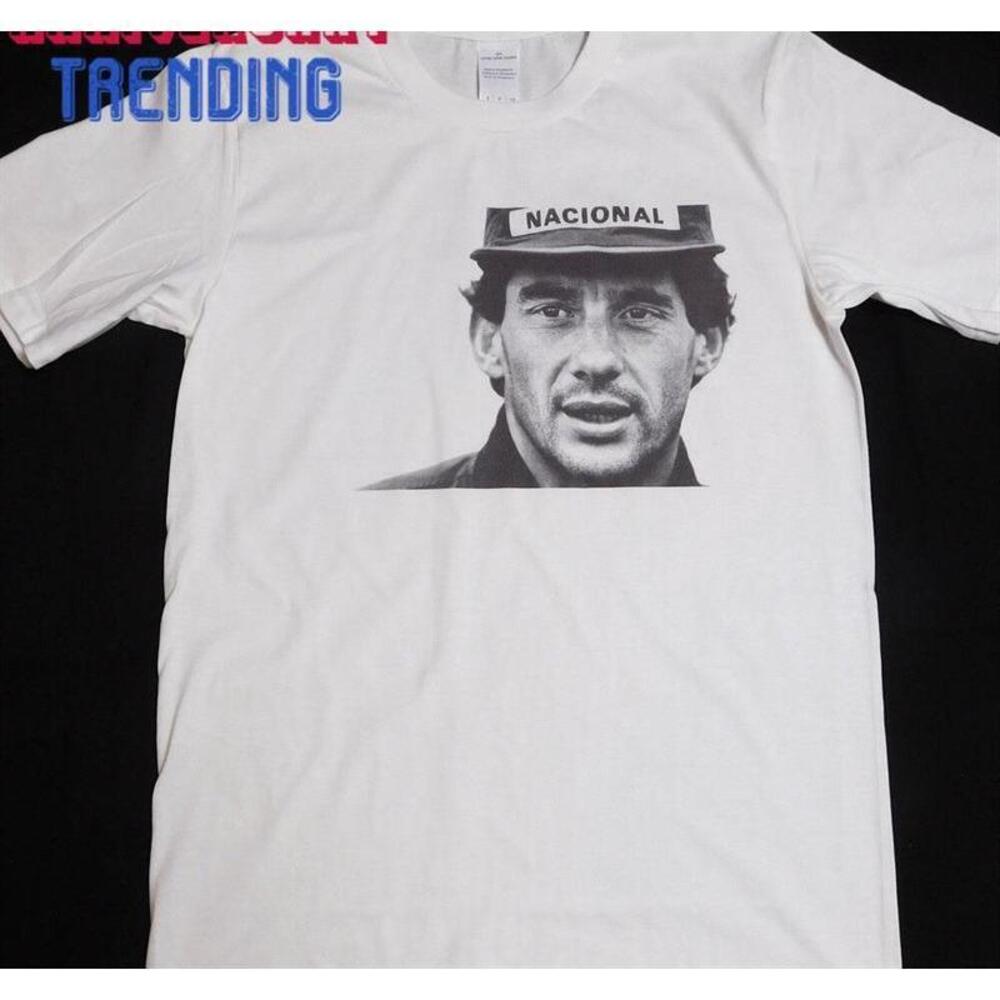 Ayrton Senna White Tshirt Sizes Available S 3Xl Classic